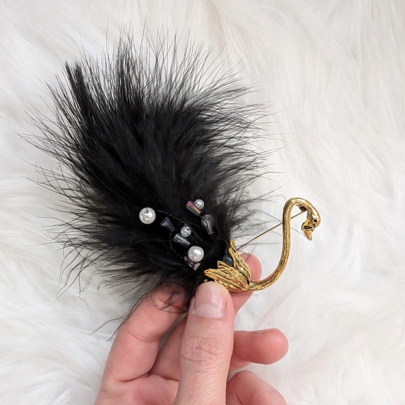 Black Swan broach - Picture 4 of 4